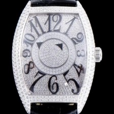 레플리카 [프랭크 뮬러] 남성용 화려함 극대화!!카사블란카 8880 DM D CD 더블 미스터리 최상급 퀄리티 쥬얼 화이트골드 다이아몬드 풀 셋팅 스위스 ETA 2824-A2 오토매틱 무브먼트 FRA0431  