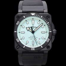 레플리카 [벨엔로즈] 남성용 인스트루먼트03 BR03A-D-LM-CESRB 오토매틱 9015타입 42mm 세라믹 우레탄줄 블루 다이얼 bel4111  