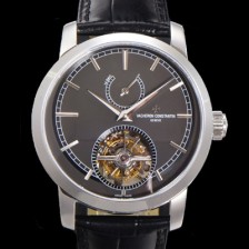 레플리카 [바쉐런콘스탄틴] 남성용 트레디셔널 투어빌론 자동형 42mm 가죽줄 그레이다이얼 vac57218  