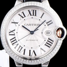 레플리카 [까르띠에] 남성용 2019신상 발롱블루 42mm 다이아몬드 베젤 ETA2824-2 오토매틱 무브먼트 CAR0102  