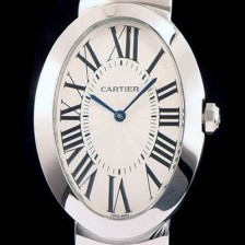 레플리카 [까르띠에] 여성용 베누아 스위스 쿼츠 실버 베젤 화이트 다이얼 CAR0011  