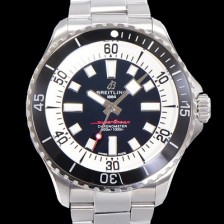 레플리카 [브라이틀링 뉴 다이버워치] 남성용 슈퍼오션 44mm 오토매틱 ETA2824-2 타입 크로노미터 메탈줄 세라믹베젤 블랙다이얼 bre8442  