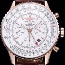 레플리카 [브라이틀링] 남성용 네비타이머 크로노그래프 화이트 다이얼 오토매틱 무브먼트 BRE0450  