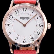 레플리카 [에르메스] 남성용 슬림 데르메스 W041767WW00 화이트 다이얼 춰츠 무브먼트 HEM4240  