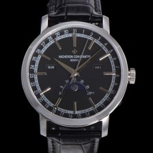 레플리카 [바쉐런콘스탄팀] 남성용 트레디셔널 문페이즈 오토매틱 2460QCL 타입 41mm 가죽줄 블랙다이얼   vac2151  