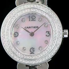 레플리카 [까르띠에] 여성용 하이 주얼리 워치 쉘 다이얼 다이아몬드 주얼리 세팅 쿼츠 무브먼트 CAR0100  