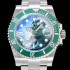 레플리카 [로렉스] 남성용 롤렉스 서브마리너 헐크 오토매틱 ETA2824-2 타입 40미리 그린 러버/우레탄줄 그린 다이얼 ROL79595  