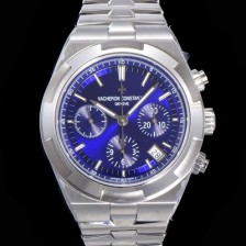 레플리카 [바쉐런콘스탄틴] 남성용 오버시즈 크로노그래프 42mm 오토매틱 5500S 메탈줄 블루다이얼 vac1121  