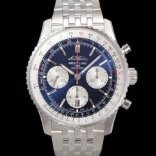 레플리카 [브라이틀링] 남성용 네비타이머 AB0137211C1P1 크로노그래프 ETA7750-2 타입 오토매틱 43mm 메탈줄 블루 다이얼 bre6006  