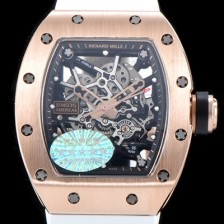 레플리카 [리차드밀레] 남성용 리차드밀 RM035 아메리카즈!! 고급스러운 18K 로즈골드 스켈레톤 다이얼 오토매틱 무브먼트 RIC0401  