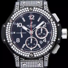 레플리카 [휴블렛] 남성용 빅뱅 하이퀄리티에 볼루션 블랙 다이얼 오토매틱 무브먼트 HUB0430  