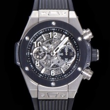 레플리카 [휴블렛] 남성용 빅뱅 유니코 킹골드 크로노그래프 441.NM.1170.RX 세라믹 베젤 HUB1280 오토매틱 므브먼트 44mm 러버밴드 스켈레톤다이얼 hub38956  