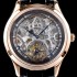 레플리카 [예거르쿨트르] 남성용 신형 마스터 그랜드 투어빌론 18K 로즈골드 케이스 쥬얼 다이아몬드 인덱스 블랙&실버 스켈레톤 다이얼 투어빌론 무브먼트 JAG0402  