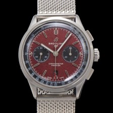 레플리카 [브라이틀링] 남성용 프리미에르 크로노그래프 7750 타입 오토매틱 42mm 메쉬밴드 레드 다이얼 bre6024  
