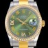 레플리카 [로렉스]남성용 데이져스트 오토매틱 36미리 18K 옐루골드 보석/큐빅 그린다이얼 3235무브 ROL83734  