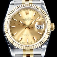 레플리카 [로렉스] 남성용 1:1퀄리티!! 데이져스트 116233 오이스터 36mm 18K 옐로우골드 샴페인 다이얼 쥬빌리 브레이슬릿 칼리버 3135타입 오토매틱 무브먼트 ROL0301  