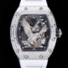 레플리카 [리차드밀레] 남성용 리차드밀레 RM57-02 이글 독수리 에디션 UP!! 수공 맞물림 형식의 쥬얼세팅 스켈레톤 다이얼 오토매틱 무브먼트 RIC0453  