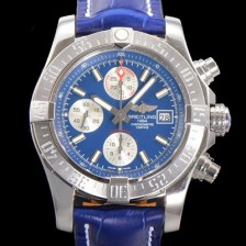 레플리카 [브라이틀링] 남성용 어벤져 크로노그래프 ETA 7750-2 타입 45mm 가죽줄 블루다이얼 bre6448  
