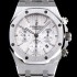 레플리카 [오데마피게] 남성용 NEW 로얄오크 26320ST.OO.1220ST.02 41mm 사이즈 드레스 워치!! 크로노그래프 화이트 와플 다이얼 브레이슬릿 신형 ETA 7750B-2 오토매틱 무브먼트 AUD0141  