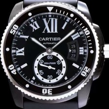 레플리카 [까르띠에] 남성용 칼리브 드 까르띠에 블랙 다이얼 오토매틱 무브먼트 CAR0544  