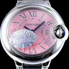 레플리카 [까르띠에] 여성용 발롱블루 까르띠에 스몰 모델 옐로우 핑크다이얼 CAR0023  