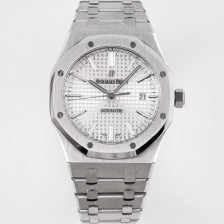 레플리카 [오데마피게] 남성용 하이엔드 로얄오크 15400ST.OO.1220ST.02 오토매틱 Cal.3120타입 41mm 실버 와플 다이얼 AUD4230  