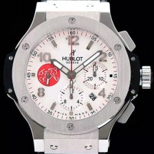 레플리카 [휴블렛] 남성용 빅뱅 리미티드 에디션 화이트 다이얼 44mm 화이트다이얼 HUB0410  