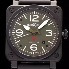 레플리카 [벨엔로스] 남성용 에비에이션 밀리터리 타입 지아이조 오토메틱 그린다이얼 BEL4210  
