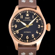 레플리카 [아이더블유씨] 남성용 빅 파일럿 워치 IW329703 브론즈 스핏파이어 43mm 오토매틱 9015 타입 러버스트랩 블랙다이얼 iwc39266  