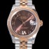 레플리카 [로렉스] 여성용 2021신상 데이져스트 오토매틱 ETA2824-2688 31mm 18K로즈골드 메탈줄 브라운 다이얼rol46907  