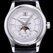 레플리카 [파텍필립] 남성용 그렌드 컴플리케이션 클래식 문페이즈 화이트 다이얼 오토매틱 무브먼트 PAT0210  