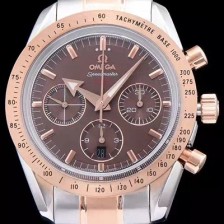 레플리카 [오메가] 남성용 스피드 마스터 브라운 다이얼 오토매틱 무브먼트 OMG0010  