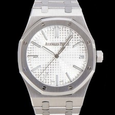 레플리카 [오데마피게] 남성용 로얄오크 15510 오토매틱 Cal.4302타입 메탈줄 화이트다이얼  aud5129  