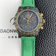 레플리카 [로렉스]남성용 데이토나 DIW 포지드카본 커스텀 40미리 크로노그래프 오토매틱 Cal.4130 무브먼트 블랙 다이얼 rol5642  