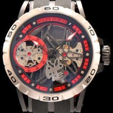 레플리카 [로저드뷔] 남성용 엑스칼리버 블랙&래드 다이얼 오토매틱 무브먼트 ROG4211  