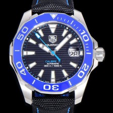 레플리카 [태그호이어] 남성용 아쿠아레이서 300M 블루 세라믹 베젤 A2824-2 오토매틱 블랙 다이얼 TAG73942  