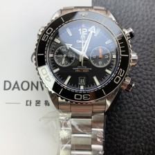 레플리카 [오메가] 남성용 씨마스터 신제품 215.30.46.51.01.001 플래닛 오션 600m 코액시얼 마스터 크로노미터 45.5mm 크로노그래프 오토매틱 Cal.9900 타입 블랙 다이얼 omg0203  