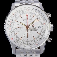 레플리카 [브라이틀링] 남성용 네비타이머 크로노그래프 오토매틱 A7750-2 41미리 메탈시계 화이트다이얼 BRE75641  