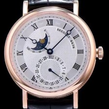 레플리카 [브레게] 남성용 클레식 워치 18k 로즈골드 케이스 문페이즈 화이트 텍스쳐 다이얼 오토매틱 무브먼트 BRG4210  