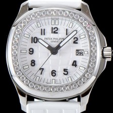 레플리카 [파텝필립] 남성용 아쿠아넛 5067A-024 루체 시리즈 Upgrade!! 스와로브 다이아몬드 셋팅 베젤 3D 화이트 와플 다이얼 E23-250 S C 쿼츠 무브먼트 PAT0152  