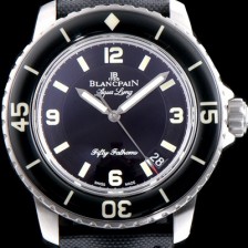 레플리카 [블랑팡] 남성용 피프티 패덤스 5015C-1130-52B 아쿠아렁 다이버 워치 블랙 다이얼 스위스 ETA 2836-2오토매틱 무브먼트 BLA4200  