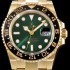 레플리카 [로렉스] 남성용 지엠티 마스터II 116718-LN-78208 BEST 모델 신형버젼 고급스러운 18K 옐로우골드 케이스 세라믹 베젤 썬더스트 그린 다이얼 오이스터 브레이슬릿 오토매틱 무브먼트 ROL0501  