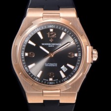 레플리카 [바쉐런 콘스탄틴] 남성용 오버시즈 오토매틱 9015타입 42mm 금장시계 러버/우레탄줄 블랙다이얼 vac18290  