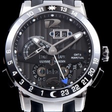 레플리카 [율리스나르당] 남성용 율리시스 나르딘 322-00-3 이그제큐티브 엘 토로 지엠티 퍼페츄얼 블랙 다이얼 오토매틱 무브먼트 ULY4203  