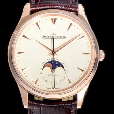 레플리카 [예거 르꿀르뜨]남성용 마스터 울트라 씬 문페이즈 39미리 오토매틱 18K로즈골드 화이트다이얼 JAG16073  
