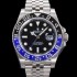 레플리카 [로렉스] 남성용 신형 지엠티 마스터II 최종형 m126710 (베트걸) 파워에이드 904L스틸 !! 신형 Cal. 3285 오토매틱 무브먼트 듀얼 타임 블루/블랙 투톤 24시간 회전 베젤 블랙 다이얼 ROL05953  