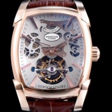레플리카 [파르미지아니] 남성용 칼파 신형 그랜드 투어빌론 시리즈 18k 로즈골드 그레이 스켈레톤 다이얼 아시안 투어빌론 탑재 PAR4220  