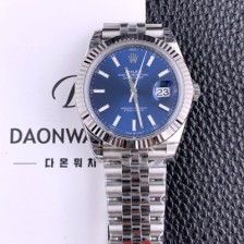 레플리카 [로렉스] 남성용 904L스틸!! 2022신형 데이저스트 41mm II m126334 블루 다이얼 야광 스틱 인덱스 스틸 브레이슬릿 신형 Cal.3235 오토매틱 무브먼트 ROL06123  