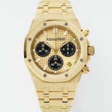 레플리카 [오데마피게] 남성용 로얄오크 26240BA.GG.1324BA.01 크로노그래프 18K 옐로우골드 41mm 오토매틱 Cal.4401 타입 샴페인 와플 다이얼 aud6560  