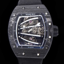 레플리카 [리차드밀레] 남성용 리차드밀 RM59-01 요한블랙 투어빌론 카본재질 51mm 스켈레톤 다이얼 오토매틱 무브먼트 RIC01430  